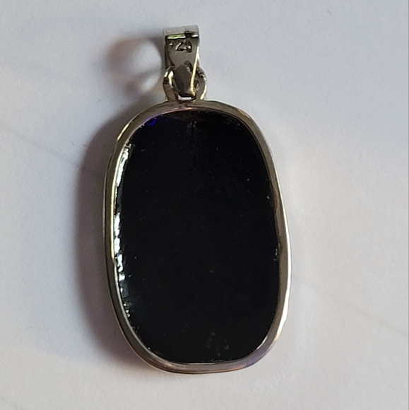 Abalone shell pendant in sterling silver - Picture 3 of 7